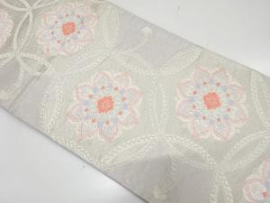 アンティーク　七宝に華紋織り出し袋帯（材料）